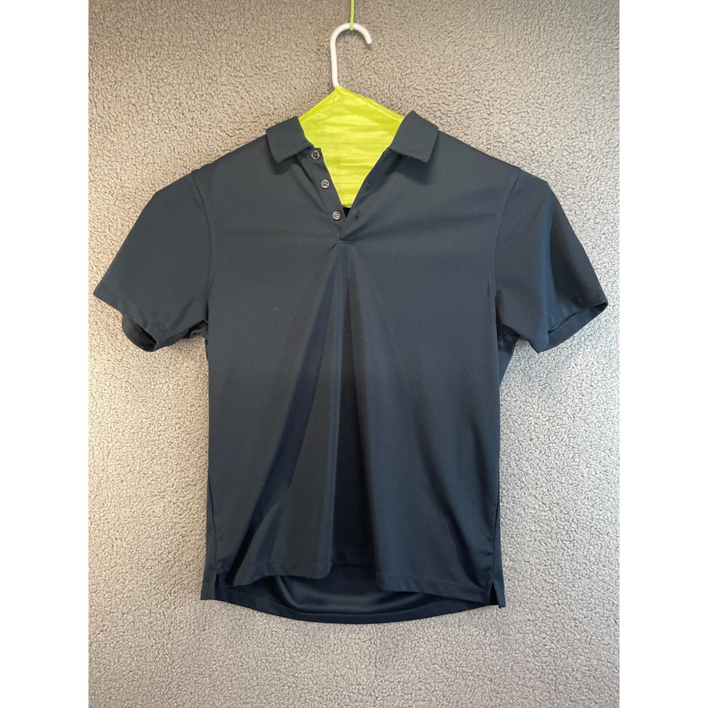 Axist Men's Short Sleeve Polo ‎ Black Size Large preppy   casual